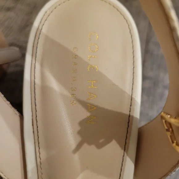 Cole Haan snake print heeled sandal - Picture 2 of 5